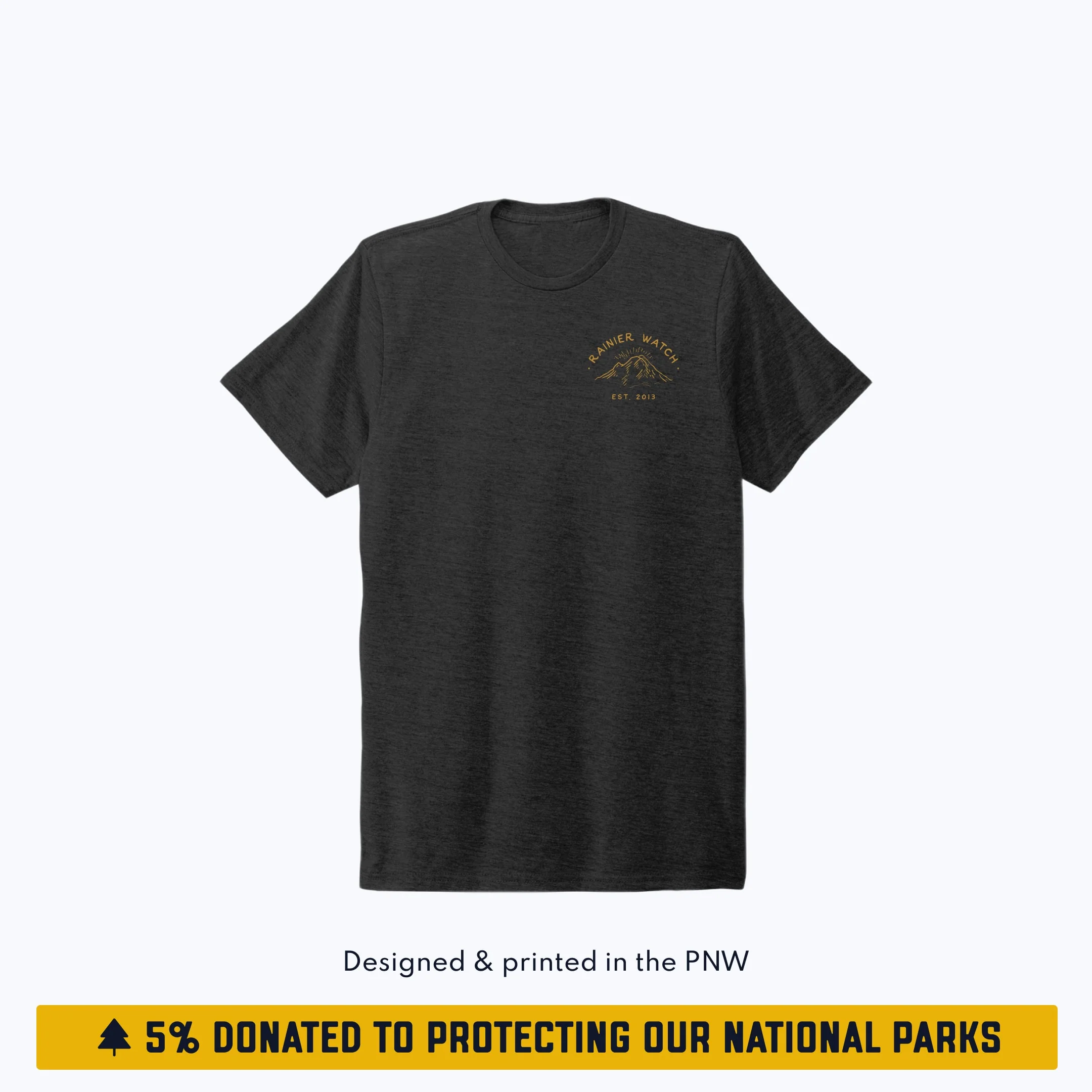 Ranger - Unisex Eco Tee - Double Sided - Heather Black - Image 3