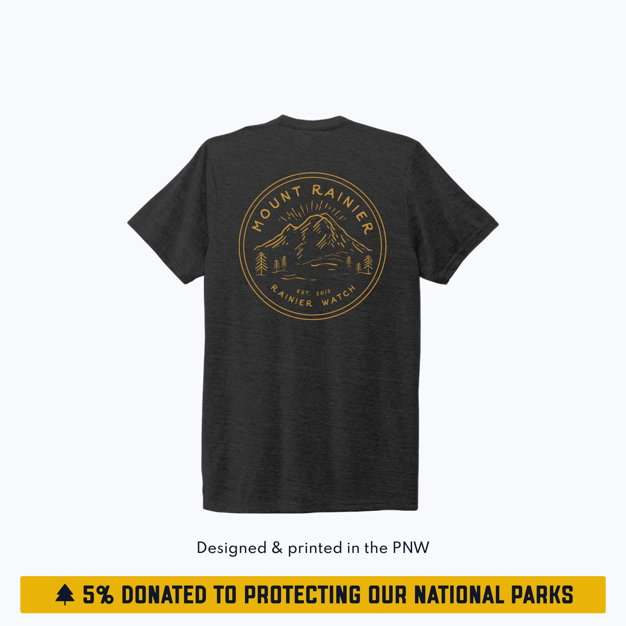 Ranger - Unisex Eco Tee - Double Sided - Heather Black - Image 4
