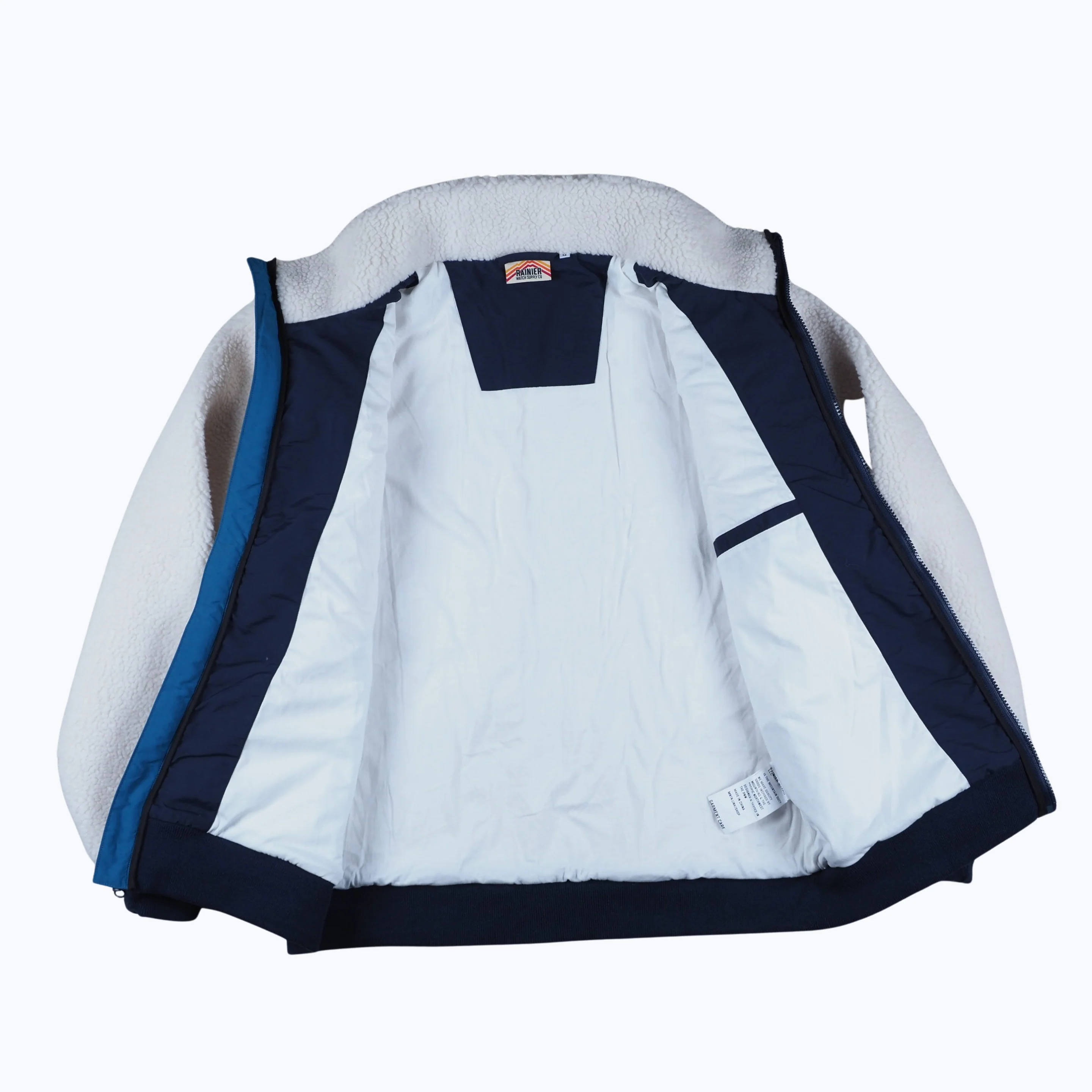 Turbo SuperFleece Jacket - Lined Recycled Fleece - Cream - Image 7