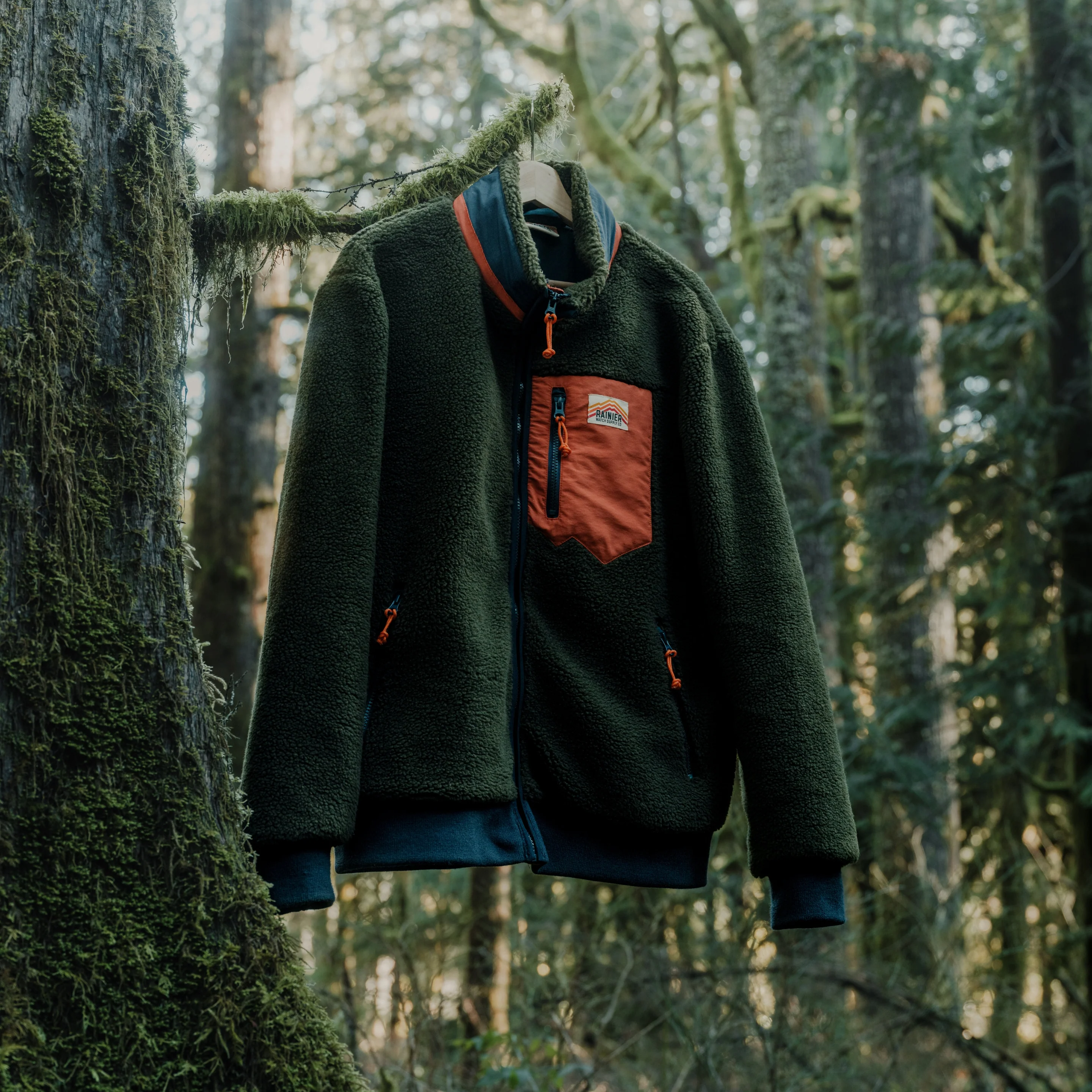 Turbo SuperFleece Jacket - Forest Green (Lined Recycled Fleece) - Image 8